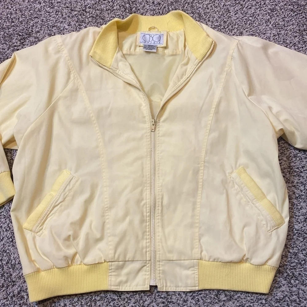 Vintage CBO New York Yellow Zip Up Jacket